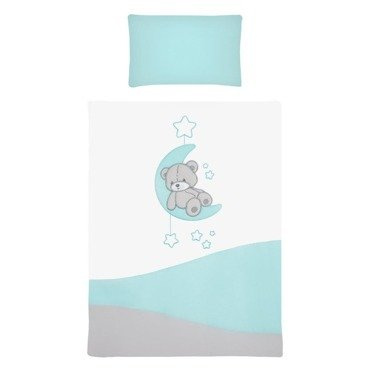 Pościel 2-elementy "TEDDY BEAR" Belisima turkusowa
