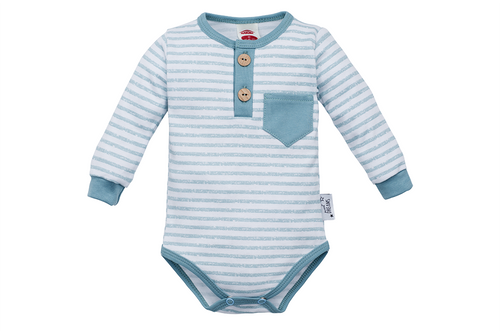 "SWEET DREAMS" Makoma Body z długim rękawem guzik turkus