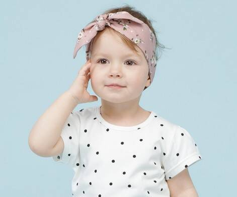 Tres Bien Pinokio Opaska dziecięca - różowy kwiaty