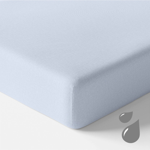 Eevi Prześcieradło dziecięce nieprzemakalny - jasny niebieski