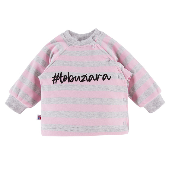 Ancymon Eevi Bluzka niemowlęca 2-pak - szary/różowy