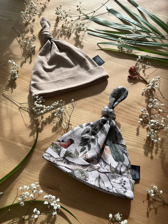 Czapka niemowlęca Ornithology - Makaszka