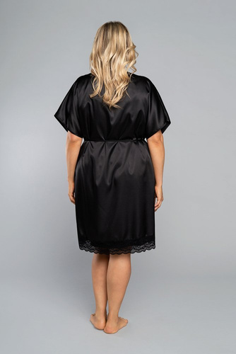 Dotyk Szlafrok krótki rękaw Italian Fashion - czarny