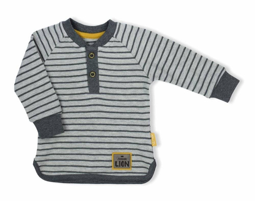 Bluzka z długim rękawem 173139 "Prince" Nicol - szary