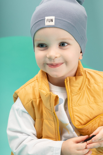 Fun Time Pinokio Kamizelka pikowana - żółty