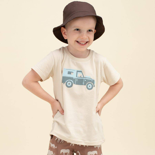 Safari Pinokio Koszulka z nadrukiem - beżowy auto 