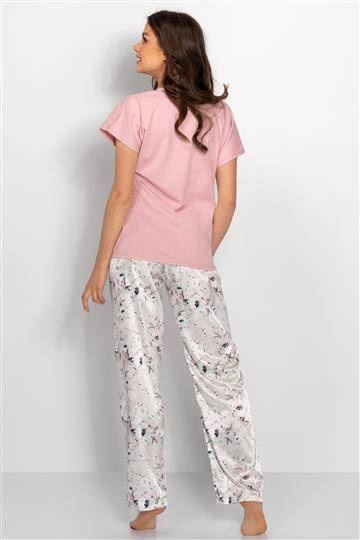 Spa Garden Piżama damska Momenti Per Me pink-grey