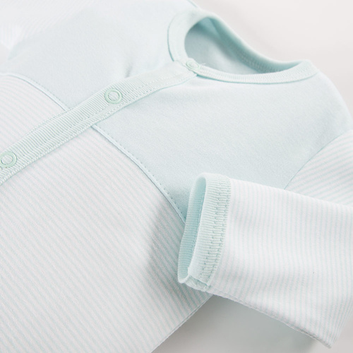 Big Bear Eevi Pajac ze stópkami - miętowy paski