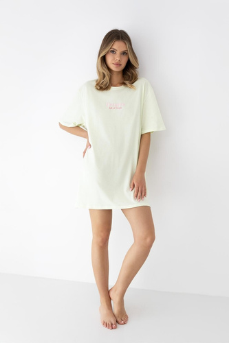 Koszula nocna Savanna Sensis limonkowa bawełniana lekka wygodna