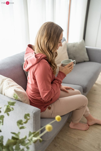 Milk Please Milk&Love bluza do karmienia dusty cedar