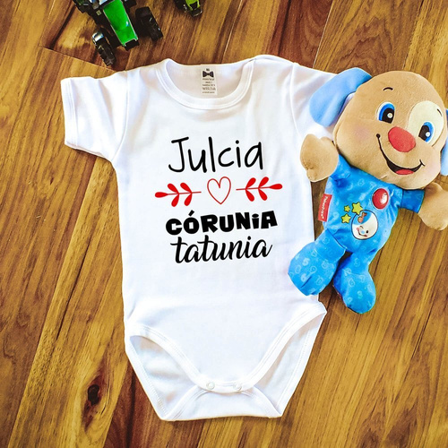 Body długi rękaw " Córunia tatusia z imieniem NATALIA" Moocha biały