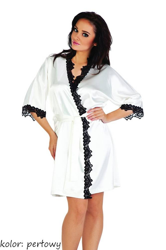 929 Kleoree Szlafrok damski De Lafense - pearl