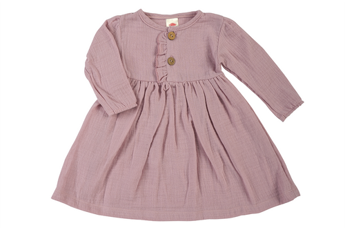 40235P "Just Muslin" Sukienka muślinowa Makoma pudrowy róż