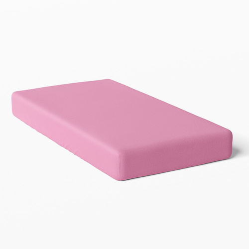 Eevi Prześcieradło dziecięce bawełniane - ciemny rożowy