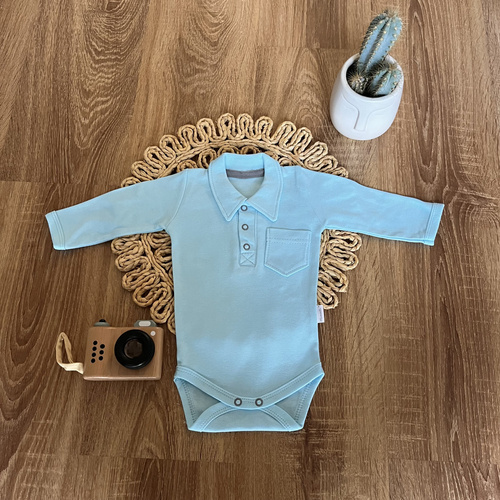 BP11797 Dino Mamatti Body polo z długim rękawem