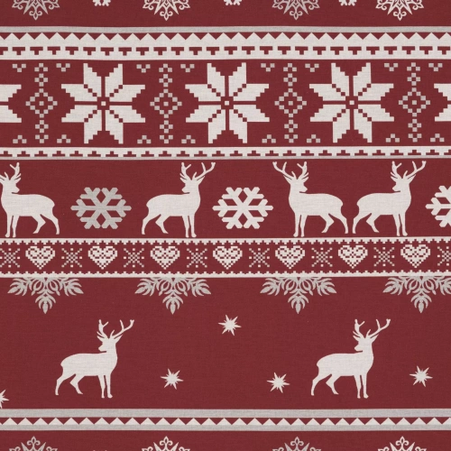 Oslo Pościel świąteczna Eurofirany czerwony – bawełna ranforce, dwustronna