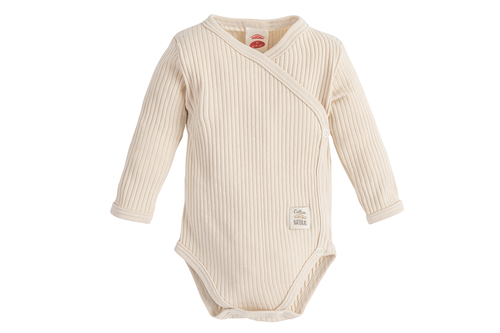 "Natural Harmony" Makoma Body dzidziuś z długim rękawem beżowy