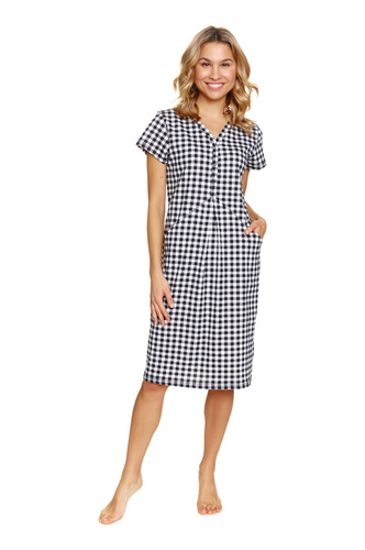 Koszula Nocna 5271 Doctor Nap - black check