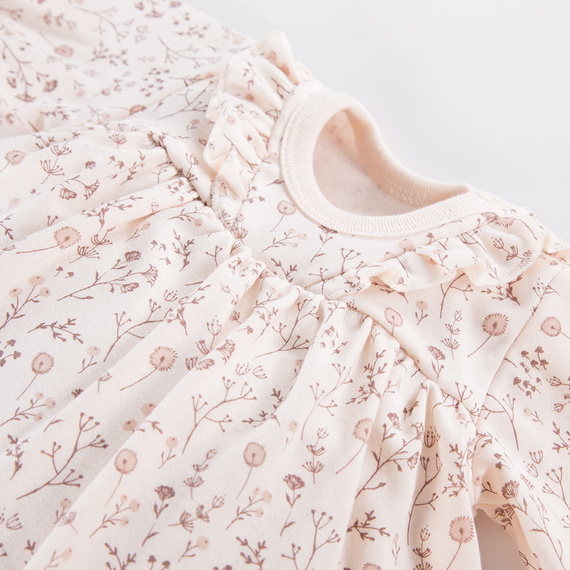 Bloom Eevi Tunika z długim rękawem - ecru druk