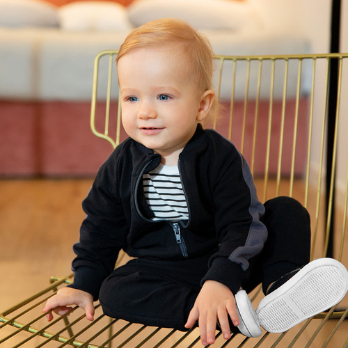 Magic Eevi Body z długim rękawem - białe paski