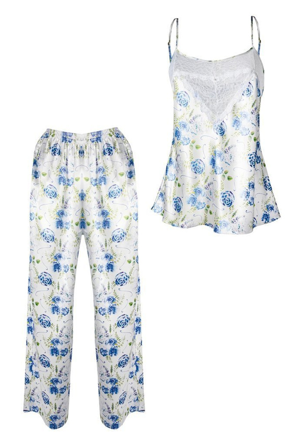 Flowers Komplet Damski Piżama DKaren - DK-KC 6 ecru