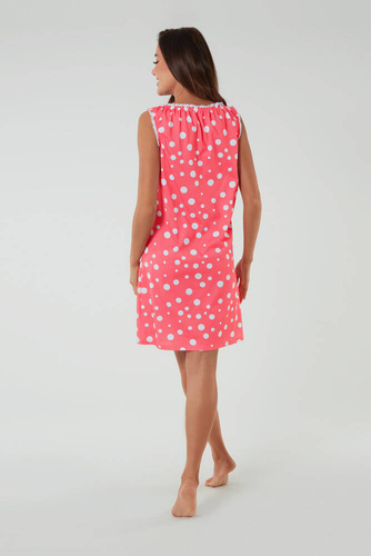 Raba koszula nocna i do karmienia, szerokie ramiączko Italian Fashion - druk malinowy