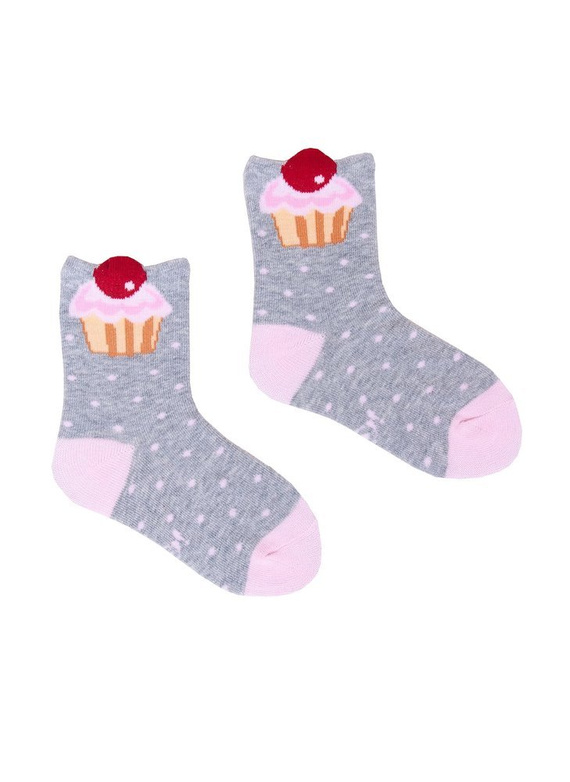 Skarpetki dla dziewczynki SKC/3D 10 Aplikacja YO! mix kolor