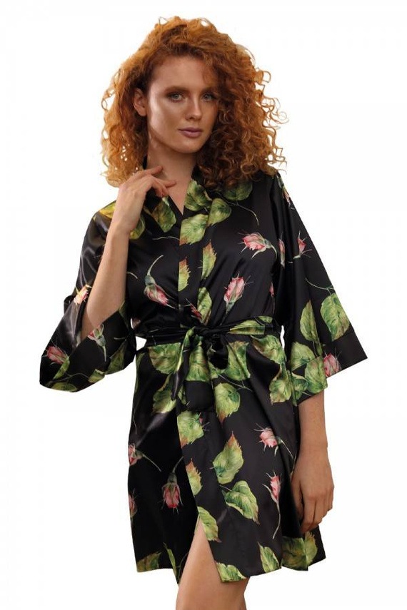 DK-P Flowers Podomka damska DKaren - czarny 008