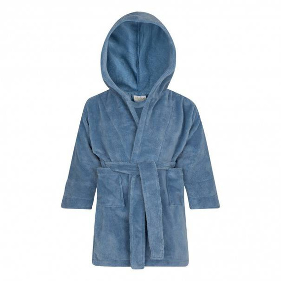 Bamboo Szlafrok dziecięcy bambusowy ByShelly - błękitny