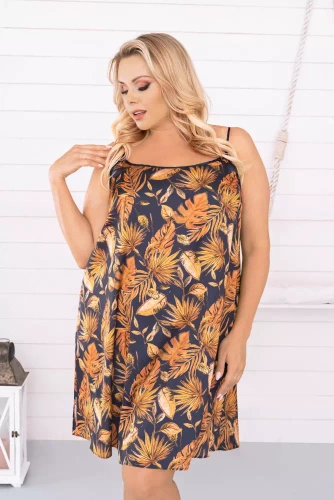 Monstera koszula damska, wąskie ramiączko Italia Fashion - druk