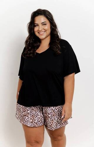 3360 Esti Piżama Damska Taro- czarna