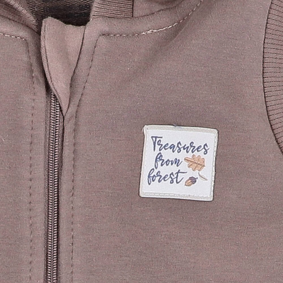 Skarby Jesieni Kamizelka z kapturem Nini brązowy