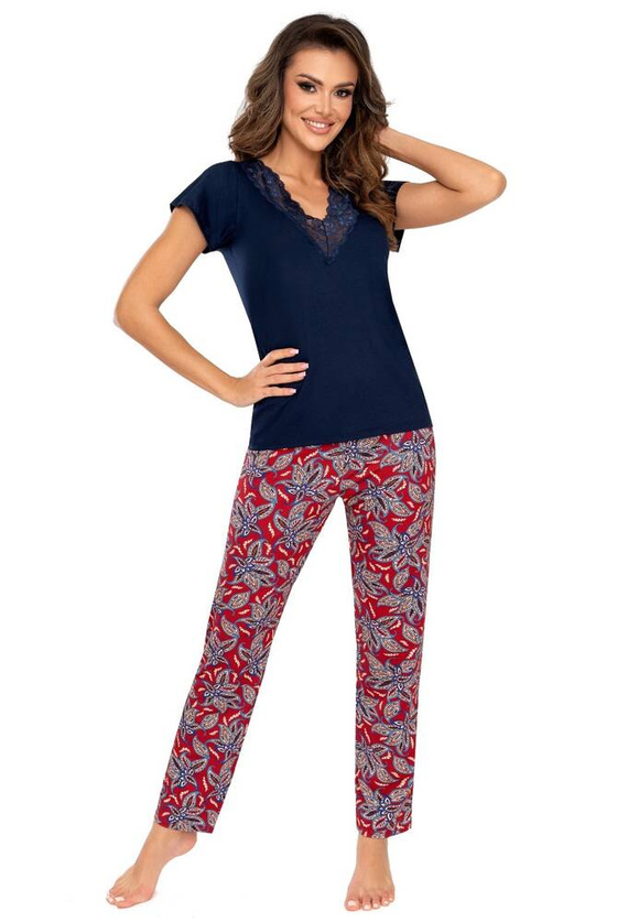 Rita Piżama Damska Donna - granatowy