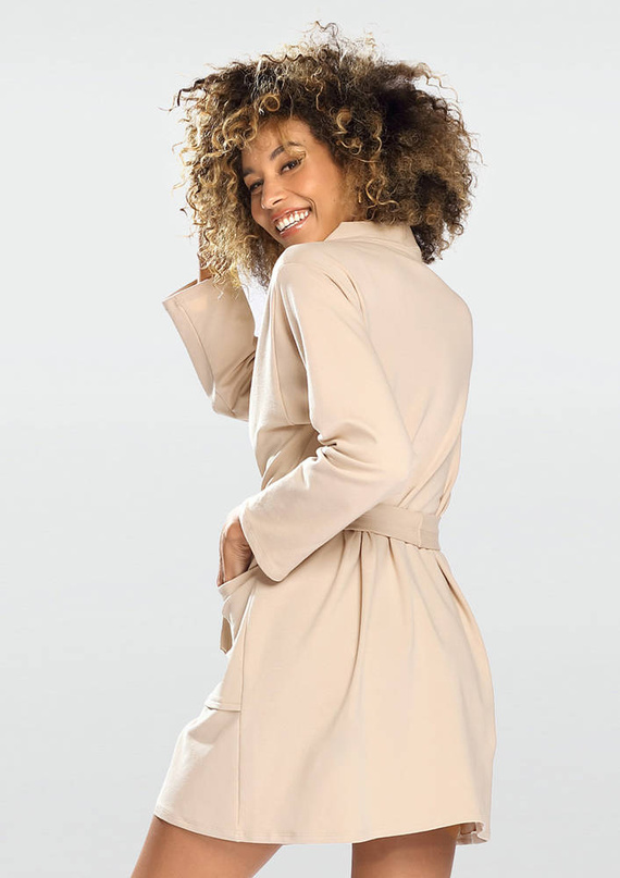 Pola Podomka Szlafrok Damski Dkaren - beżowy