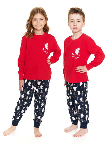 Piżama dziecięca 5264 "Frozen" Unisex Doctor Nap - red