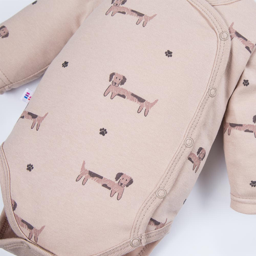 Puppy Playtime Eevi Body rozpinane - beż