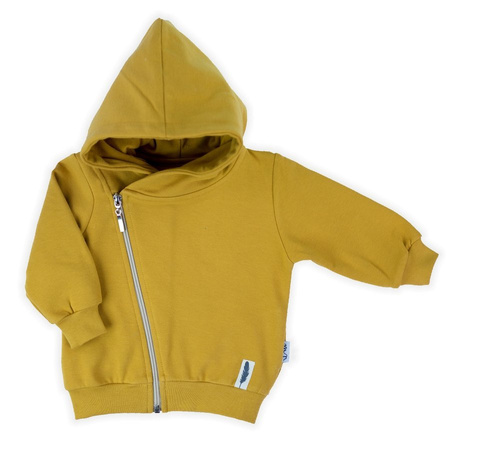 167271 Bluza dresowa z kapturem "Indian" Nicol - musztarda