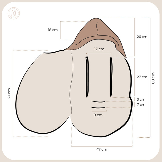 Dusty Pink Śpiworek Alpaka Makaszka