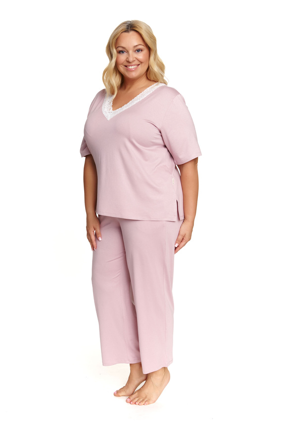 7154 Piżama Damska Plus Size Doctor Nap - papaya