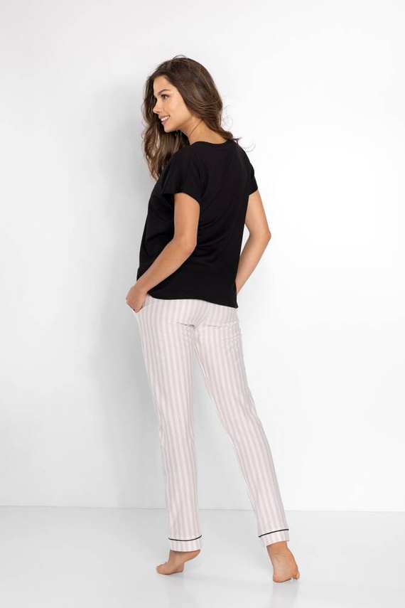 Rita Piżama damska Momenti Per Me black-beige