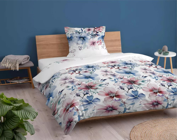 4965B Pościel bawełniana kwiaty Detexpol