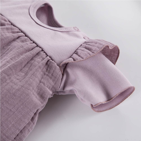 Strawberry & Love Eevi Sukienko-body, krótki rękaw - róż