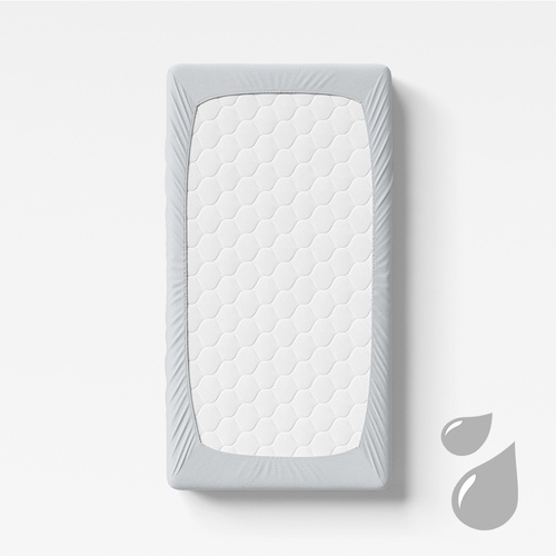 Eevi Prześcieradło dziecięce nieprzemakalny - jasny szary