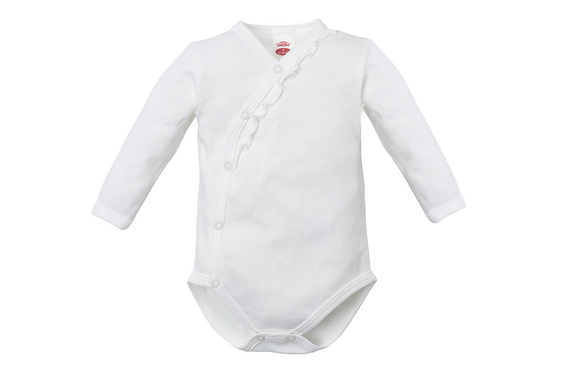 "ROSES" Makoma Body baby z długim rękawem ecru