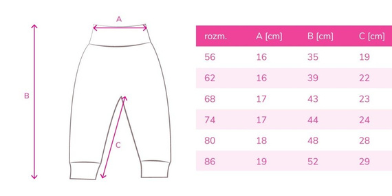 55421996 Spodnie niemowlęce "Potworki" Oscar Kids