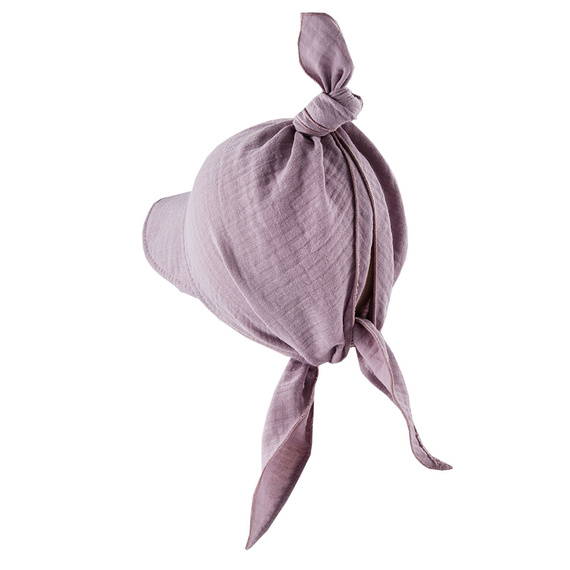 Botanic Chustka z daszkiem muślinowa Eevi - wrzos