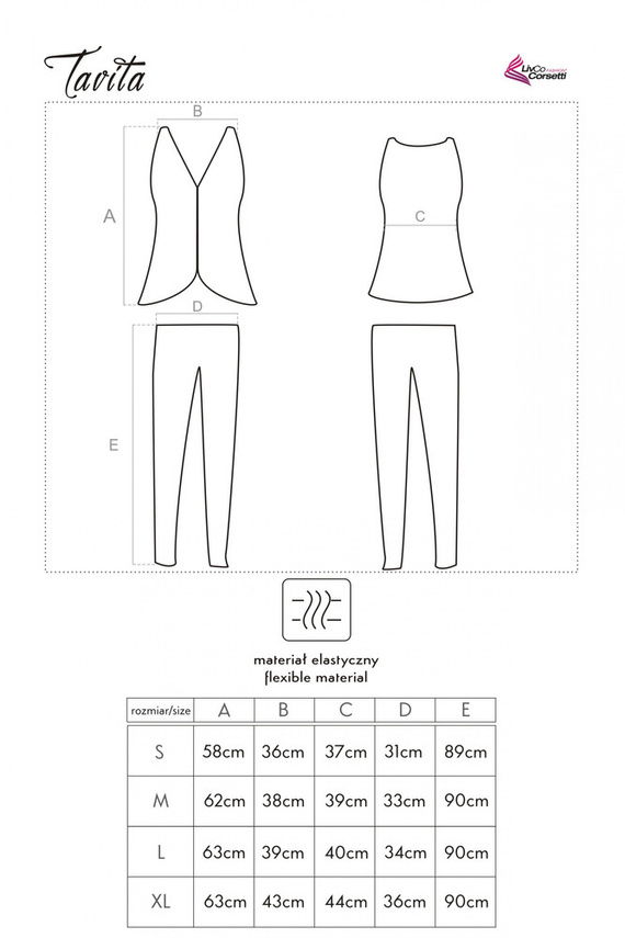Tavita LC 90042 Piżama damska LivCo Corsetti Fashion