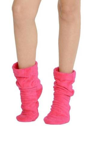 553/554 Wellsoft Gładkie skarpetki do spania De Lafense - różowy