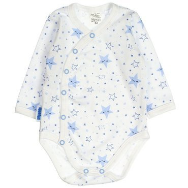 Śpiące Gwiazdki Martex body kopertowe niemowlęce niebieski