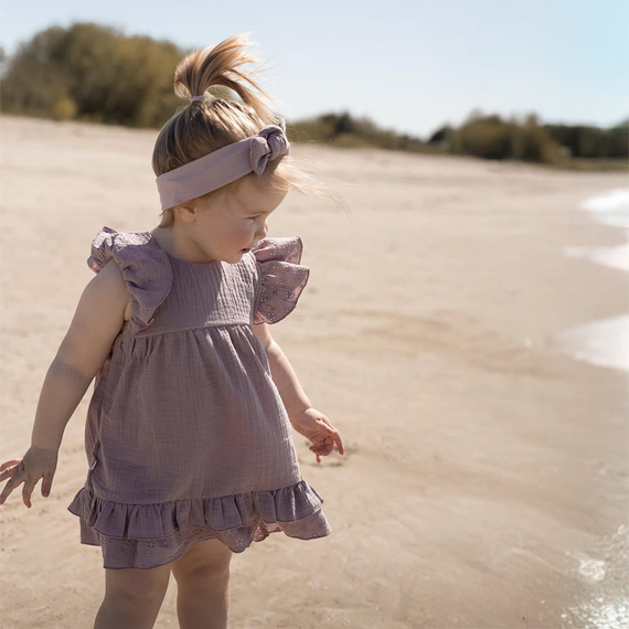 Botanic Eevi Sukienka muślinowa - wrzos